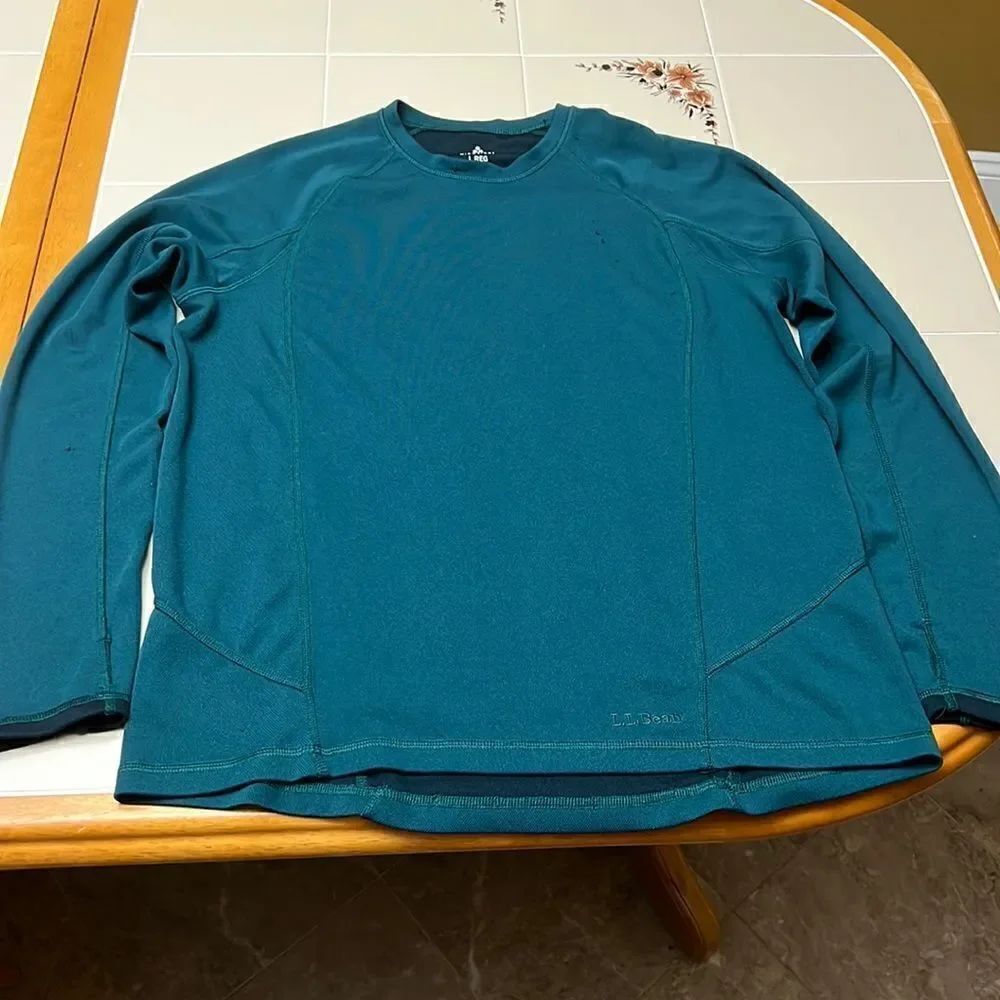 L.L. Bean Midweight Long Sleeve Shirt Size Large
